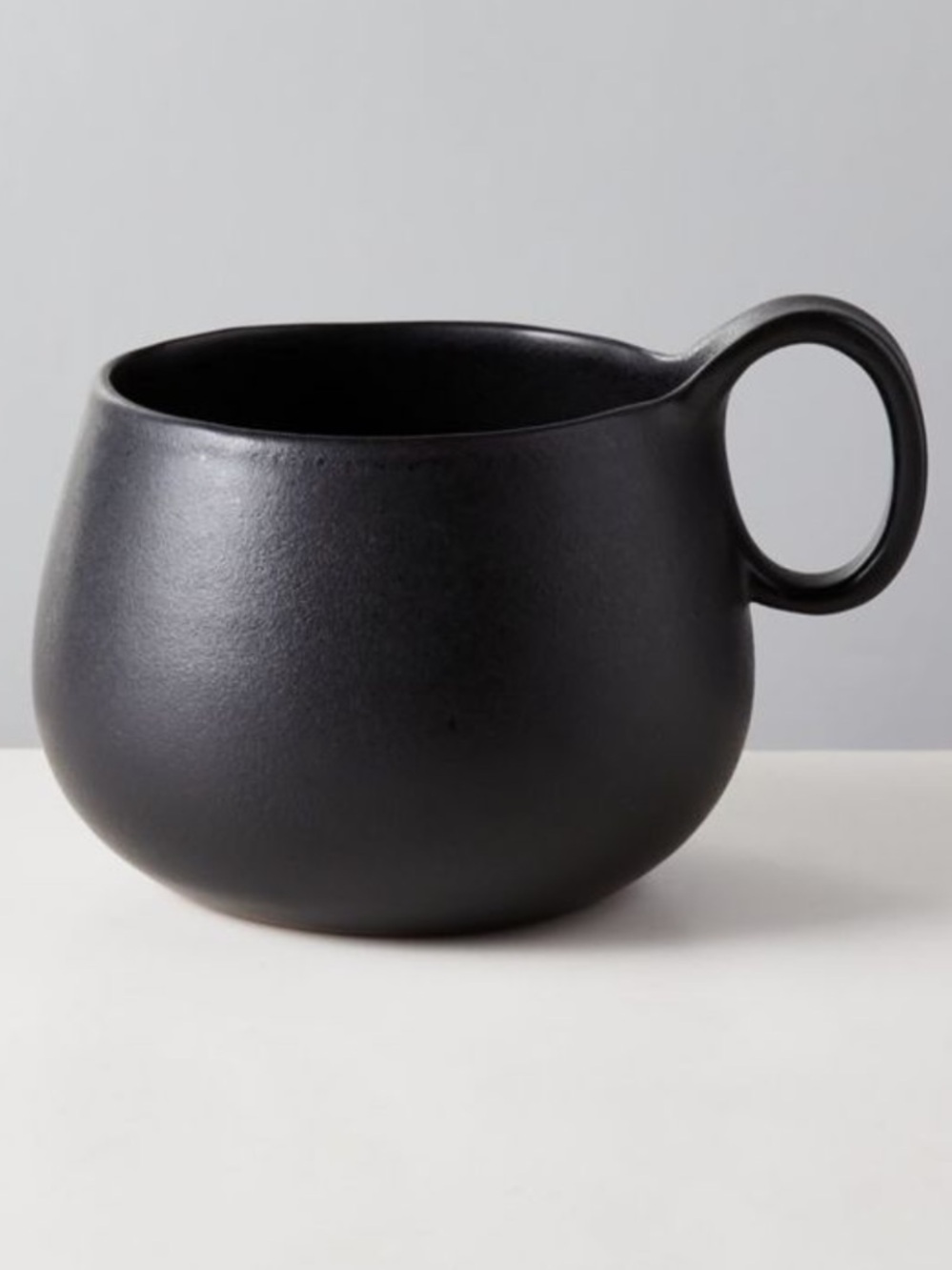 Madera Matte Black Terracotta Mug - CB2